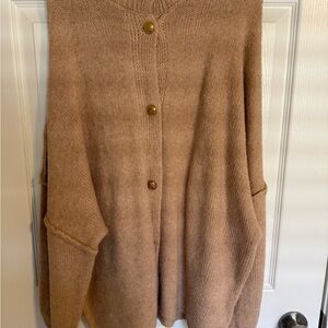 Amazon Women's Brown Cardigan with Button Accents